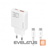 Adaptrid Dudao  z kablem USB-C White