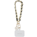 S&uuml;learvuti kott Guess  GUESS hand strap GUOUCHSAMC4K (Saffiano Chain Strap 4G Charm) black