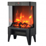 Radiaator Adler LED electric fireplace with remote control | AD 7755 | Ceramic Heater | 2000 W | Number of power levels 2 | Black