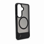 Tagakaaned Evelatus Samsung Galaxy S26 Rubber Coated MagSafe With Stand Case Black
