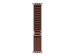 Rihm Apple  49mm Burgundy Alpine Loop - Medium - Natural Titanium Finish |