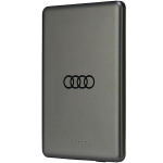 V&auml;line aku Audi  Powerbank Audi Big Logo MagSafe inductive 15W 5000mAh - gray