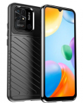 Tagakaaned iLike Xiaomi Redmi 10C / Poco C40 Thunder Case Flexible armored cover Black