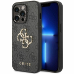 Tagakaaned Guess  Guess GUHCP15L4GMGGR iPhone 15 Pro 6.1" gray/gray hardcase 4G Big Metal Logo