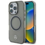 Muu telefoni lisavarustus Mercedes-Benz  Mercedes Silver Ring MagSafe iPhone 16 Pro Max Case - Black