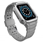 Tagakaaned Hurtel - Protect Strap Band for Apple Watch 38/40/41mm Armored Case Strap - Gray, Silver