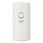 Kohvikeetja Adler  Coffee Mill AD 4446ws 150 W, Coffee beans capacity 75 g, White