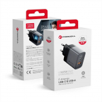 Adaptrid Forcell  Phone charger Forcell F-Energy GaN USB C + USB A QC4.0 PD 4A 45W VT-39 gray
