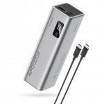 V&auml;line aku Cuktech Powerbank Cuktech CUKP200XGLGR 100W 20000mAh 2 x USB-C 1 x USB-A - gray