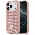 Muud kaubad Guess  Guess Rhinestone Triangle Logo iPhone 17 Pro Case - Pink