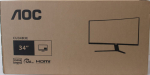 Monitorid AOC  CU34B3E Curved 34" 3440x1440/21:9/300cd/m2/4ms HDMI, DisplayPort, USB, Audio out | Warranty 36 month(s) | DAMAGED PACKAGING