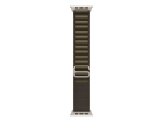 Rihm Apple  49mm Dark Olive Alpine Loop - Small - Natural Titanium Finish |