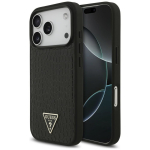 Tagakaaned Guess  Guess Croco Triangle Logo MagSafe Case for iPhone 18 Pro Max / 17 Pro Max - black
