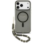 Tagakaaned Guess  Guess IML Glitter Pearl Strap MagSafe Case for iPhone 18 Pro Max / 17 Pro Max - black