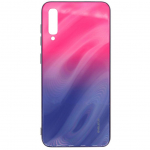 Tagakaaned Evelatus Samsung A50 Water Ripple Gradient Color Anti-Explosion Tempered Glass Case Gradient Pink-Purple