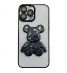 Tagakaaned iLike Apple iPhone 15 Pro Silicone Case Print Desire Bear Black