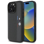 Muu telefoni lisavarustus BMW  BMW M Perforated Tricolor Detail Line iPhone 16 Pro Max Case - Dark Gray