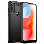 Tagakaaned Hurtel Carbon Case Flexible Cover Sleeve Motorola Moto G Play 2022 black
