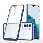 Tagakaaned Hurtel  Clear 3in1 case for Samsung Galaxy S23 silicone cover with frame blue
