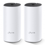 Ruuterid TP-Link  Whole Home Mesh WiFi System Deco M4 (2-Pack) 802.11ac, 300+867 Mbit/s, 10/100/1000 Mbit/s, Ethernet LAN (RJ-45) ports 2, MU-MiMO Yes, Antenna type 2xInternal