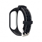 Rihm OEM Elastomer strap LIFESTYLE for XIAOMI Mi Band 5 / 6 black (03)