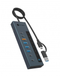 Muu arvutitarvik Raidsonic Icy Box 9-in-1 hub with Power Delivery and Type-C/Type-A host connection