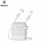 Tagakaaned Baseus Apple Silicone Protective case with Magnetic Strap for AirPods headphones Grey