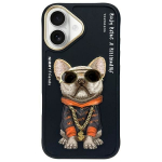 Tagakaaned Nimmy  Nimmy Glasses Cool Dog iPhone 16 Case - Black
