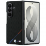 Tagakaaned BMW  BMW M Leather Perforated Tricolor Stripe Metal Logos MagSafe Case for Samsung Galaxy Z Fold 8 Ultra - Black