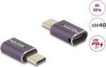 &Uuml;leminek Delock  Delock USB adapter 24 pin USB-C (M) to 24 pin USB-C (W) (60286)