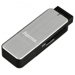 Muu arvutitarvik Hama  Hama USB 3.0 Multi Card Reader SD/microSD Alu black/silver