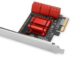 &Uuml;leminek Axagon  Six-channel SATA III PCI-Express controller with six internal SATA ports. Standard & Low profile.