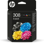 Tarvikud ja tarvikud HEWLETT-PACKARD  HP 308 Sort Gul Cyan Magenta Blak