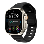 Muu Tech-Protect  Tech-Protect Silicone Line Strap for Apple Watch 44 / 45 / 46 / 49 mm - Black
