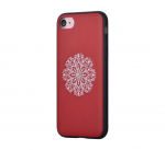 Tagakaaned Devia Apple iPhone 7/8 Flower Embroidery Case Red