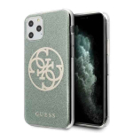 Tagakaaned Guess  Guess GUHCN58PCUGLKA iPhone 11 Pro khaki hard case 4G Circle Glitter