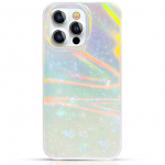 Tagakaaned Kingxbar  Kingxbar Shell Series luxury elegant phone case for iPhone 13 Pro pearl-mint
