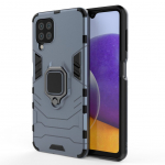 Tagakaaned Hurtel  Ring Armor Case Kickstand Tough Rugged Cover for Samsung Galaxy A22 4G blue