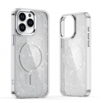 Tagakaaned Hurtel  Glitter Case MagSafe for iPhone 16 Pro - white with glitter