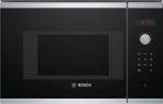 Mikrolaineahi Bosch Microwave Oven BFL523MS0 20 L, Retractable, Rotary knob, Touch Control, 800 W, Stainless steel/ black, Built-in, Defrost function