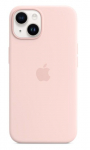 Tagakaaned Apple - iPhone 14 Silicone Case with MagSafe Chalk Pink
