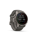 Nutikell Garmin  Fenix 9 &ndash; 43mm, Titanium with Pebble Grey Silicone Band