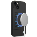 Tagakaaned BMW Case BMW BMHMP14MSLBLBK iPhone 14 Plus 6.7 "black / black hardcase Silicone Signature Logo Magsafe