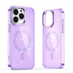 Tagakaaned Hurtel  Glitter Case MagSafe for iPhone 16 Pro - purple with glitter