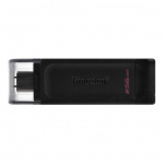 M&auml;lupulk Kingston USB Flash Drive DataTraveler 70 256 GB, USB 3.2 Gen 1 Type-C, Black