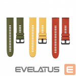 Rihm Xiaomi Mi Watch Strap (3-Pack) Thermoplastic Polyurethane Olive/Yellow/ Orange