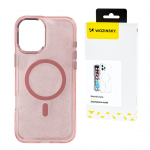 Tagakaaned Wozinsky  Wozinsky Glitter Case with Mag Safe for Samsung Galaxy S25+ - Pink with Glitter