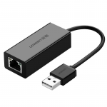 Adaptrid Ugreen  Ugreen external network card RJ45 - USB 2.0 100 Mbps Ethernet black (CR110 20254)