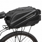 Printerid Wozinsky Wozinsky Bike Trunk Bag with Long Strap and Expandable Side Pockets - Black