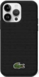 Tagakaaned Lacoste Apple iPhone 15 Pro Max HC MAGSAFE ICONIC PETIT PIQUE PU WOVEN LOGO Black